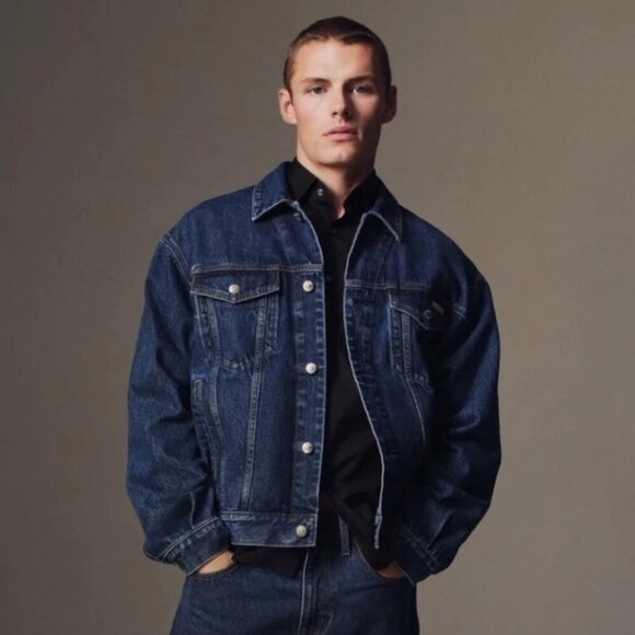 Calvin Klein Denim Trucker Jean Jacket - Picture 1 of 13